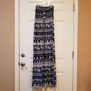 Elastic tube top sundress EUC M